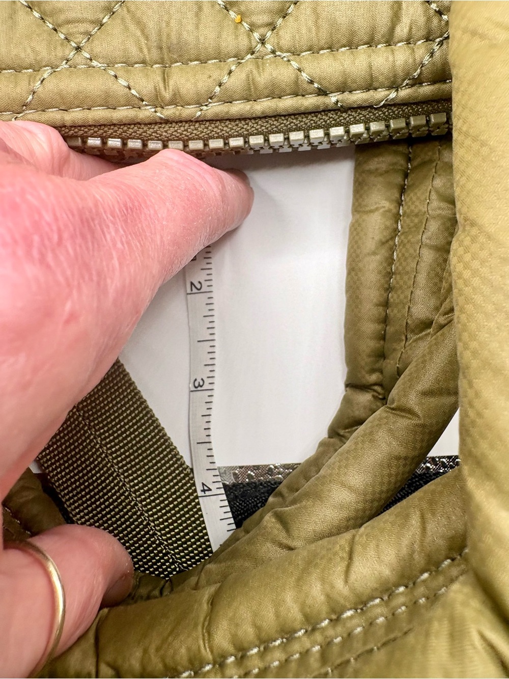 MZ Wallace Small Metro Sutton Deluxe Moss Green Quilted Nylon Crossbody Bag NWOT - Picture 10 of 15